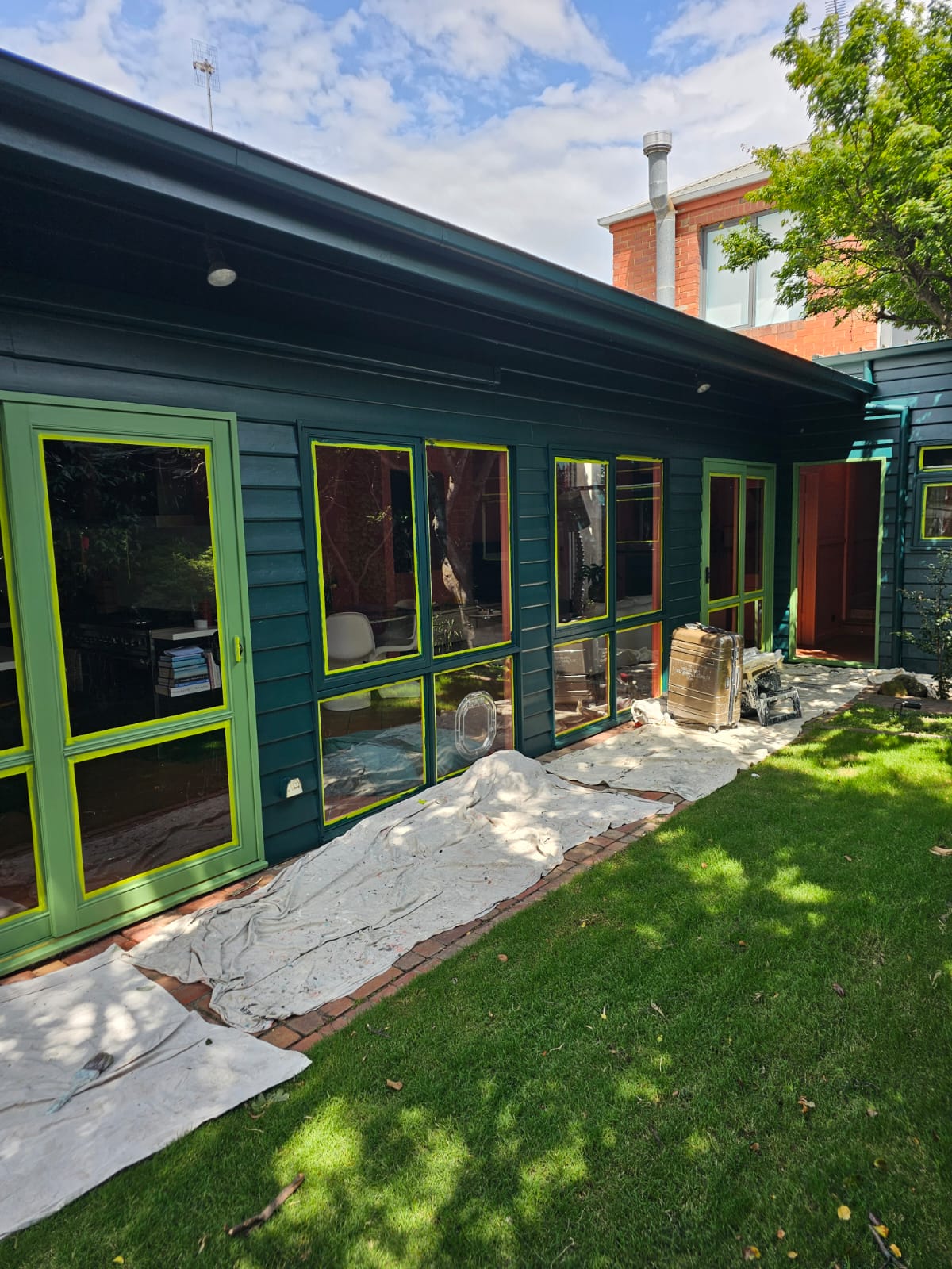 Weatherboard Facade Repaint after