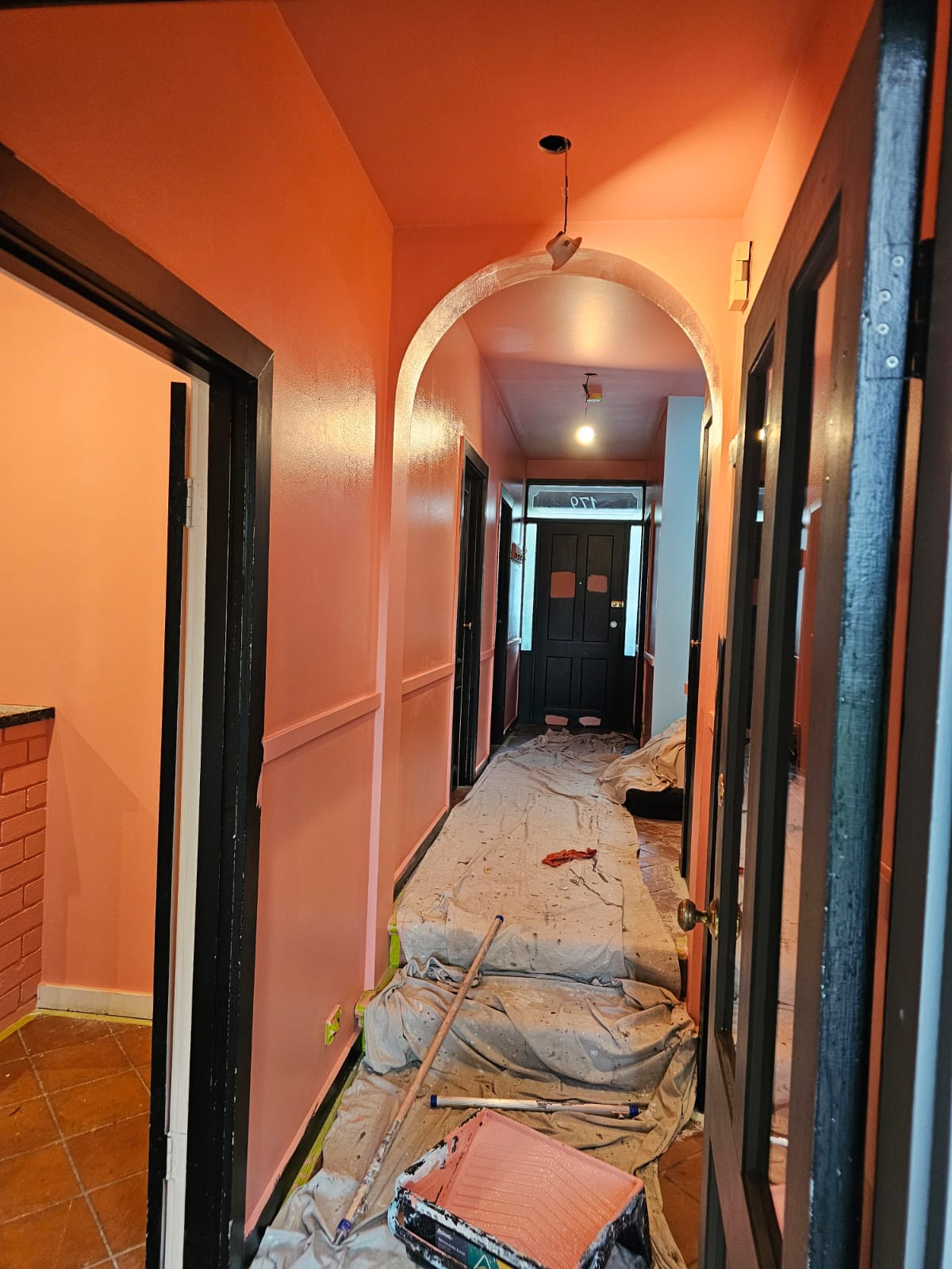 Hallway Colour Transformation before